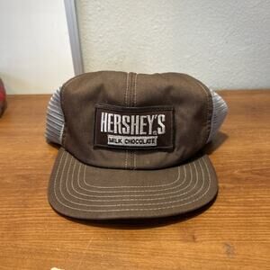 Vintage Hersheys Milk Chocolate Hat Cap Snapback Mesh Trucker Patch K-Products